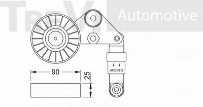 TREVI AUTOMOTIVE ta1111 -  Натяжитель ремня, клиновой зубча